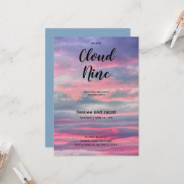 Cloud Nine Baby Boy Shower Invitations Einladung