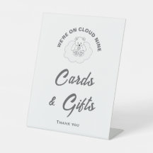 Cloud Nine Baby Duschkarten & Geschenkschild