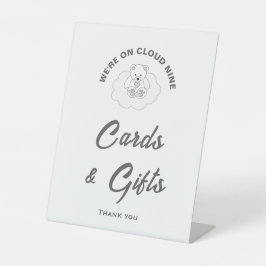 Cloud Nine Baby Duschkarten & Geschenkschild Sockelschild