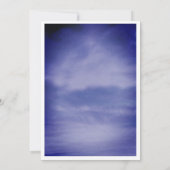 Cloud Nine Baby Showboys Girls Blue Ästhetik Einladung (Rückseite)