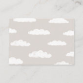 Cloud Nine Baby Shower Books for Baby Card Begleitkarte (Rückseite)