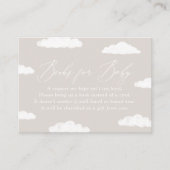 Cloud Nine Baby Shower Books for Baby Card Begleitkarte (Vorderseite)