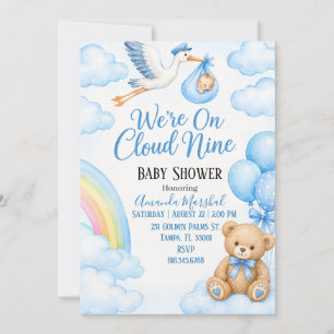 Cloud Nine Baby Shower  Einladung