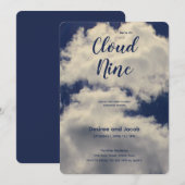 Cloud Nine Baby Shower Invitations Einladung (Vorne/Hinten)