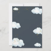 Cloud Nine Baby Shower Neutral Little Cloud Einladung (Rückseite)