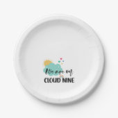 Cloud Nine Baby Shower  Pappteller (Vorderseite)