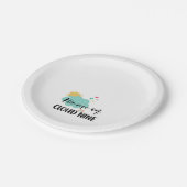 Cloud Nine Baby Shower  Pappteller (Schrägansicht)