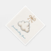 Cloud Nine Baby Shower Serviette (Ecke)