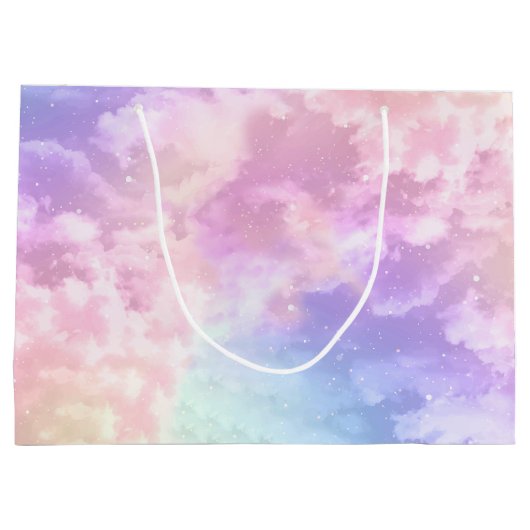 Cloud Nine Birthday Geschenktasche - Große Pastel  Große Geschenktüte (Rückseite)