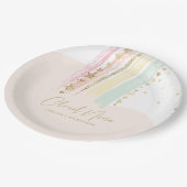 Cloud Nine Birthday Pappteller (Schrägansicht)