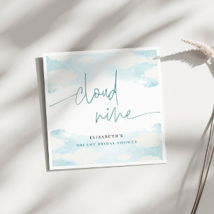 Cloud Nine Blau und Weiße Brautparty traumhaft Serviette