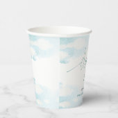 Cloud Nine Blue and White Brautparty Pappbecher (Rechts)