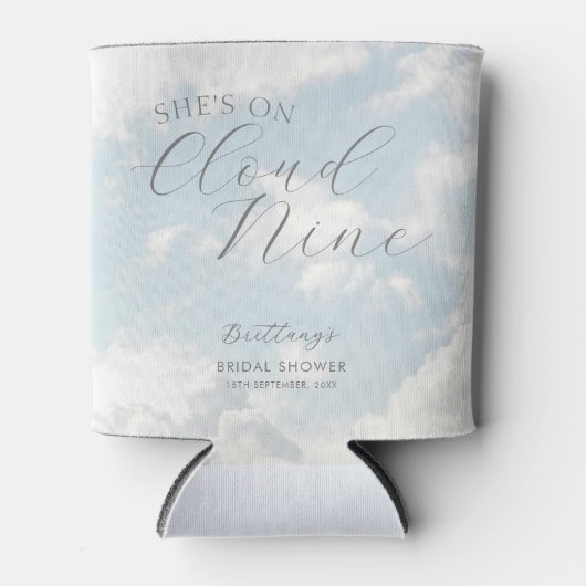 Cloud Nine Blue Cloudy Sky Modernes Brautparty Dosenkühler (Vorderseite)