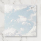 Cloud Nine Blue Cloudy Sky Modernes Brautparty Geschenkanhänger (Rückseite)