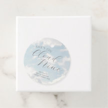 Cloud Nine Blue Cloudy Sky Modernes Brautparty