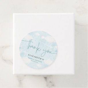 Cloud Nine Blue und White Brautparty vielen Dank Geschenkanhänger