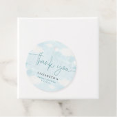 Cloud Nine Blue und White Brautparty vielen Dank Geschenkanhänger (Beispiel)