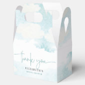 Cloud Nine Blue White Brautparty vielen Dank Geschenkschachtel (Geöffnet)