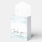 Cloud Nine Blue White Brautparty vielen Dank Geschenkschachtel (Geöffnet)