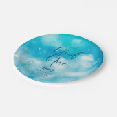 Cloud Nine Boy Baby Dusche Pappteller (Schrägansicht)