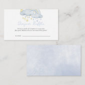 Cloud Nine Boy Baby Duwer Windelwanner Raffel Begleitkarte (Vorne/Hinten)