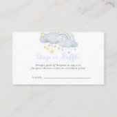 Cloud Nine Boy Baby Duwer Windelwanner Raffel Begleitkarte (Vorderseite)