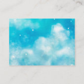 Cloud Nine Boy Babydusche Buchanfrage Begleitkarte (Rückseite)