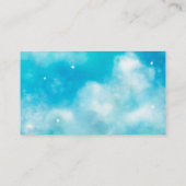 Cloud Nine Boy Diaper Raffle Ticket Begleitkarte (Rückseite)