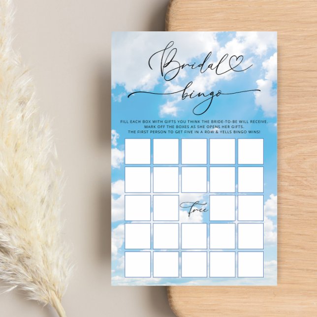 Cloud Nine Brautparty Bingo Game (Von Creator hochgeladen)