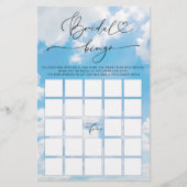 Cloud Nine Brautparty Bingo Game (Vorderseite)