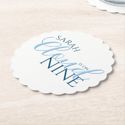 Cloud Nine Brautparty Custom Untersetzer (angewinkelt)