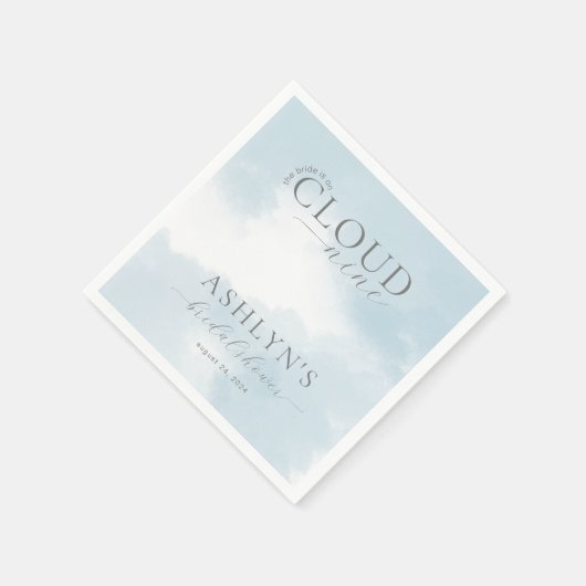 Cloud Nine Brautparty Paper Napkins Serviette (Ecke)