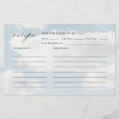 "Cloud Nine Brautparty Reciards" (Vorderseite)