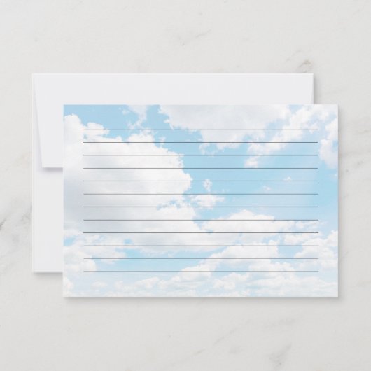 Cloud Nine Brautparty Rezept Card (Rückseite)