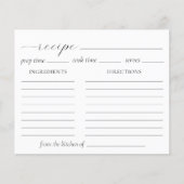 Cloud Nine Brautparty Rezept Card (Vorderseite)