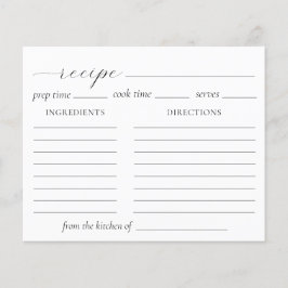 Cloud Nine Brautparty Rezept Card