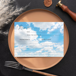 Cloud Nine Brautparty Rezept Card