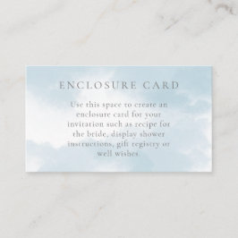 Cloud Nine-Brautparty-Umschließungskarte Begleitkarte