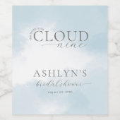 Cloud Nine Brautparty Weinetikett (Einzelnes Label)