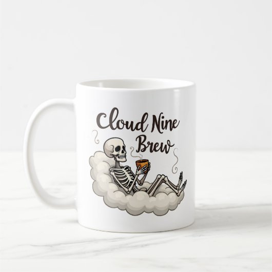 Cloud Nine Brew Skeleton Kaffee Tasse (Links)