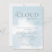 Cloud Nine Bridal Dusche Einladung (Vorderseite)