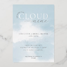 Cloud Nine Bridal Dusche Einladung