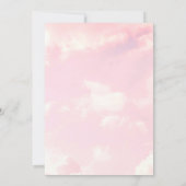Cloud Nine Cloudy Sky Minimalistisches Brautparty Einladung (Rückseite)