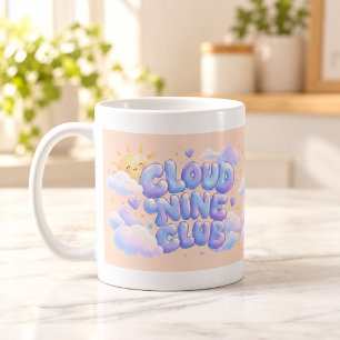 Cloud Nine Club Puffy Typography Tasse