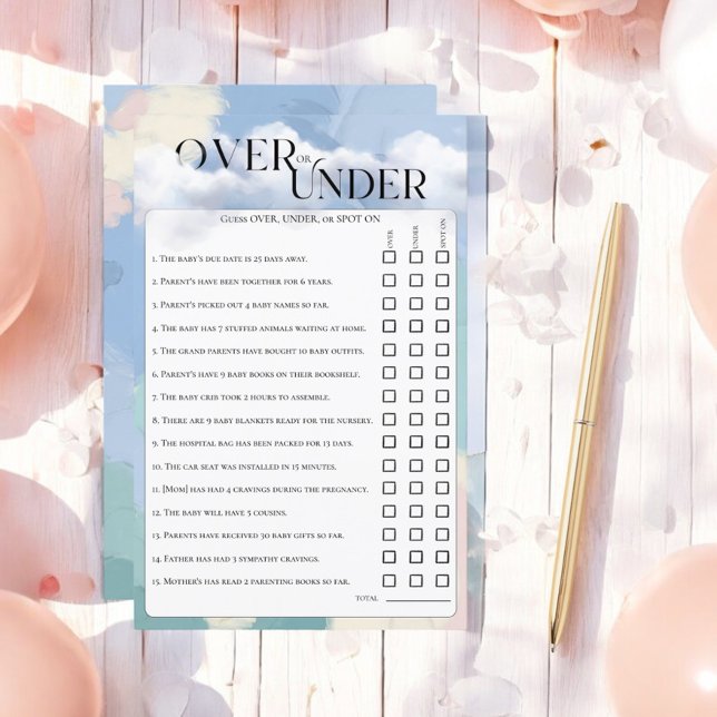 Cloud Nine Dreamour Over under Pastel Guessing Gam (Von Creator hochgeladen)