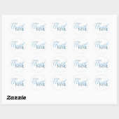 Cloud Nine einfache Schrift Brautparty Runder Aufkleber (Blatt)