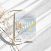 Cloud Nine Elegant Brautparty Folieneinladung