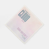 Cloud Nine Elegant Dreamy Brautparty Serviette (Ecke)