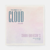 Cloud Nine Elegant Dreamy Brautparty Serviette (Vorderseite)