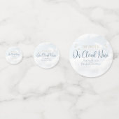 Cloud Nine Elegante Modernes Brautparty Konfetti (Vorderseiten)